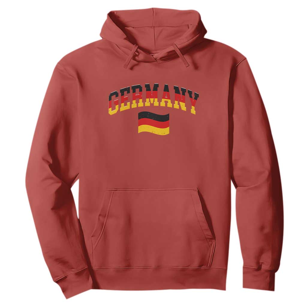 Vintage Germany Flag Hoodie Black Red Gold German Heritage Gift TS12 Red Print Your Wear