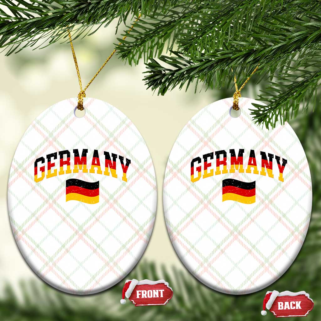 Vintage Germany Flag Ceramic Ornament Black Red Gold German Heritage Gift TS12 Print Your Wear
