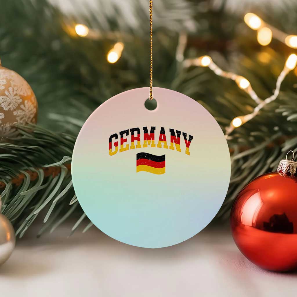 Vintage Germany Flag Ceramic Ornament Black Red Gold German Heritage Gift TS12 1pc Pastel Print Your Wear