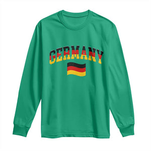 Vintage Germany Flag Long Sleeve Shirt Black Red Gold German Heritage Gift TS12 Irish Green Print Your Wear