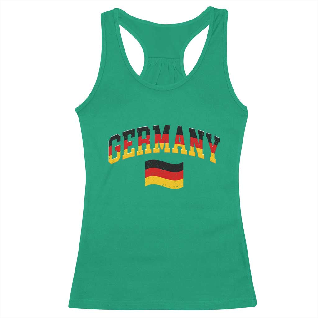 Vintage Germany Flag Racerback Tank Top Black Red Gold German Heritage Gift TS12 Irish Green Print Your Wear