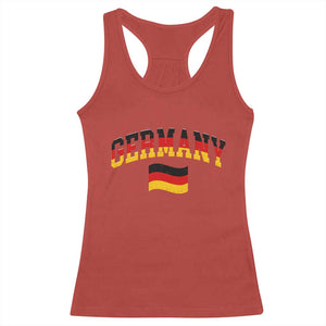 Vintage Germany Flag Racerback Tank Top Black Red Gold German Heritage Gift TS12 Red Print Your Wear