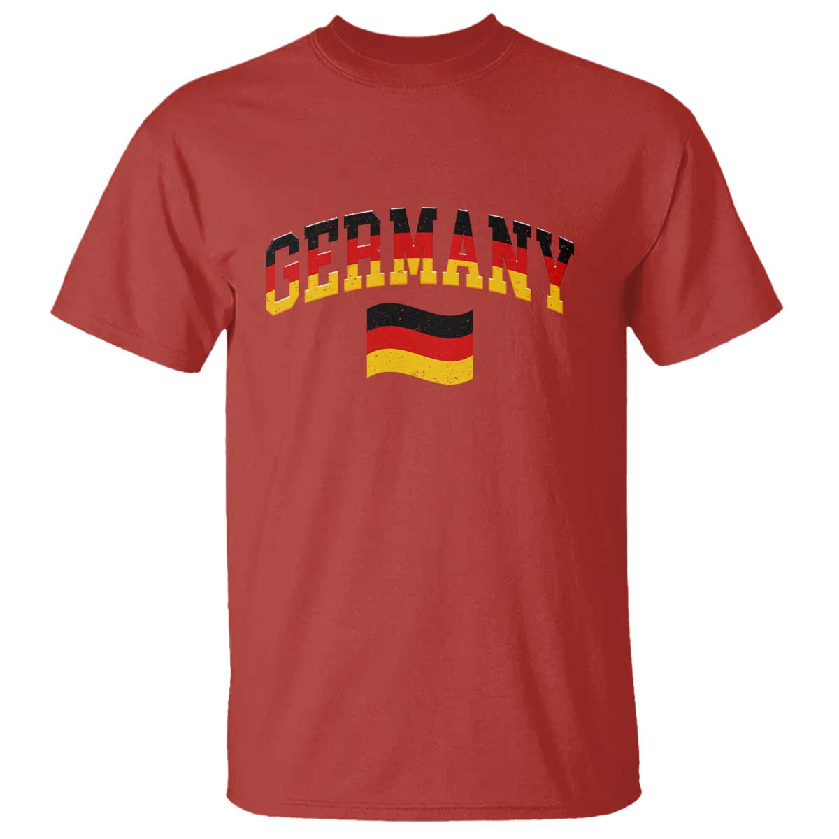 Vintage Germany Flag T Shirt Black Red Gold German Heritage Gift TS12 Red Print Your Wear