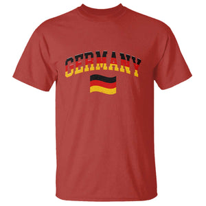 Vintage Germany Flag T Shirt Black Red Gold German Heritage Gift TS12 Red Print Your Wear