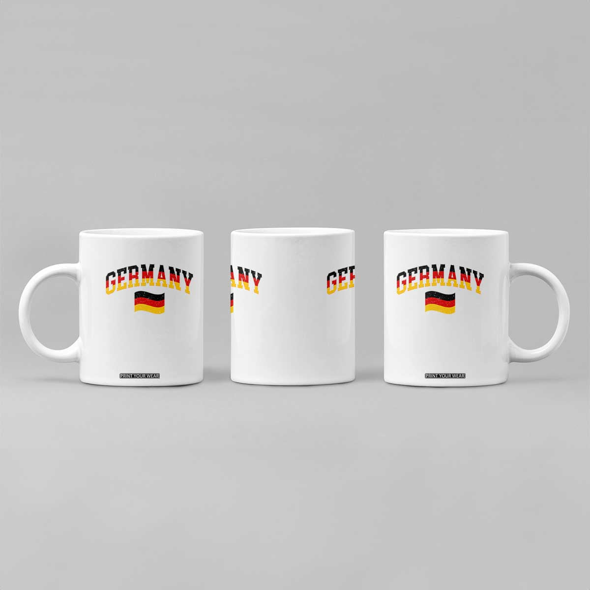 Vintage Germany Flag Coffee Mug Black Red Gold German Heritage Gift TS12 Print Your Wear