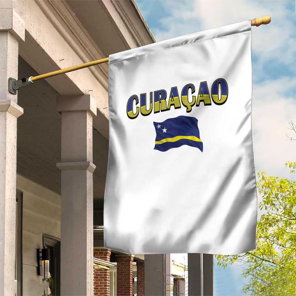 Vintage Curacao Flag Garden Flag Dutch Caribbean Heritage Gift TS12 Print Your Wear