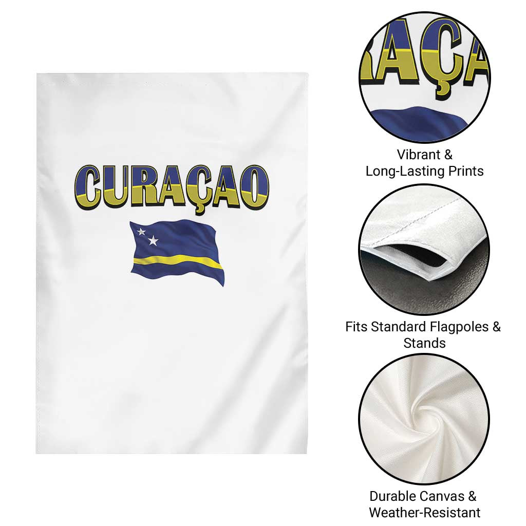 Vintage Curacao Flag Garden Flag Dutch Caribbean Heritage Gift TS12 Print Your Wear