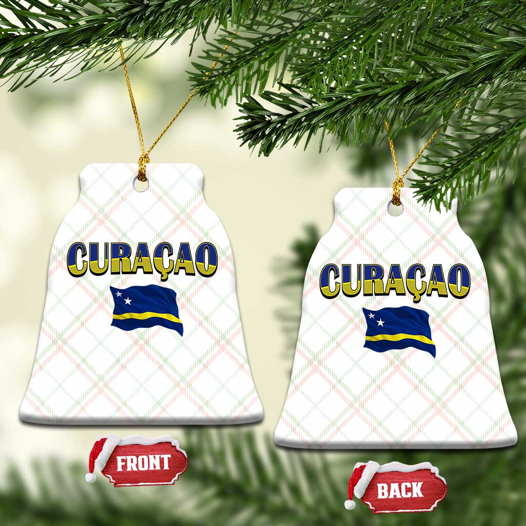 Vintage Curacao Flag Ceramic Ornament Dutch Caribbean Heritage Gift TS12 Print Your Wear