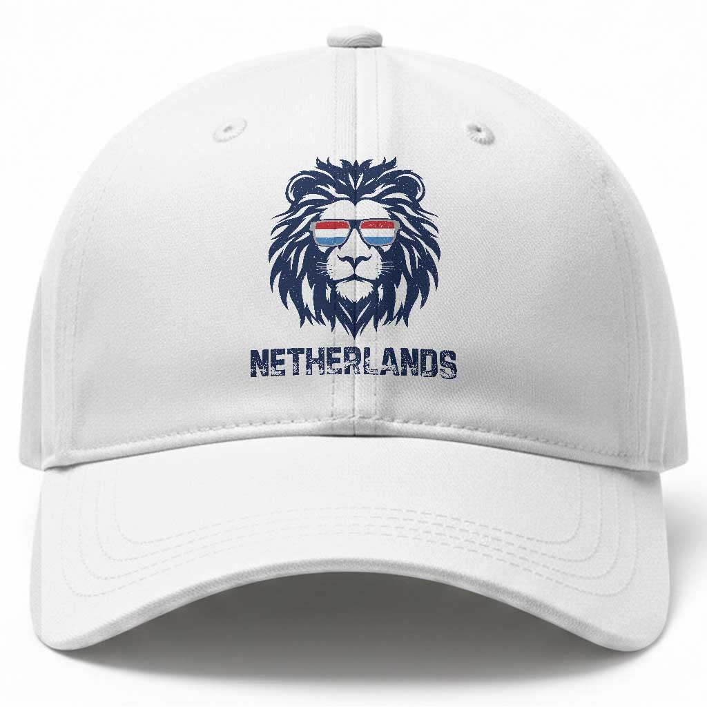Cool Dutch Lion With Sunglasses Baseball Cap Netherlands Pride Gift TS12 Print Your Wear