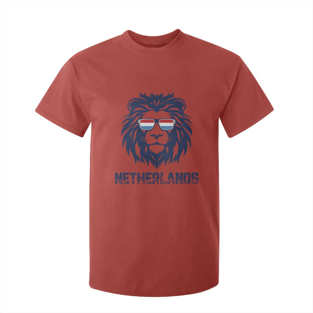 Cool Dutch Lion With Sunglasses T Shirt For Kid Netherlands Pride Gift TS12 Red Print Your Wear