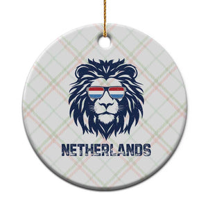 Cool Dutch Lion With Sunglasses Ceramic Ornament Netherlands Pride Gift TS12 1pc Christmas Plaid Print Your Wear