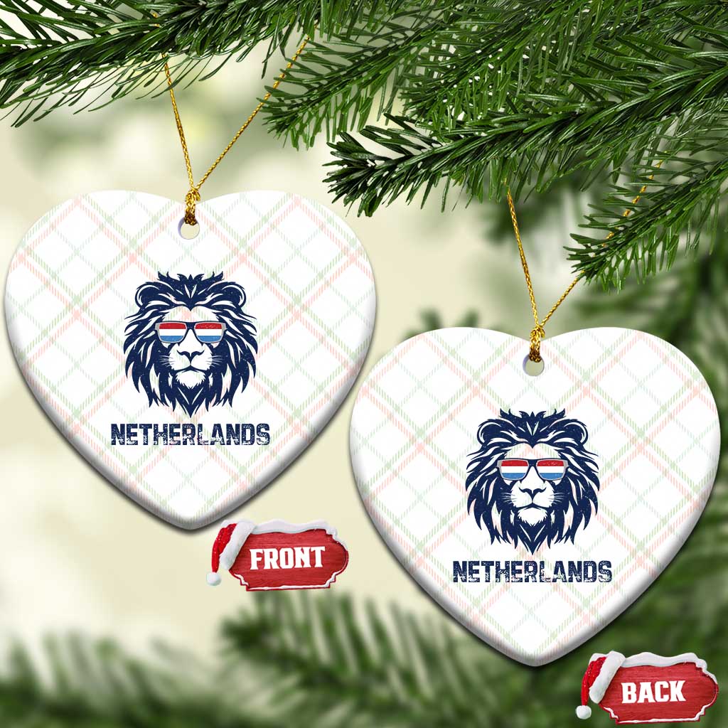 Cool Dutch Lion With Sunglasses Ceramic Ornament Netherlands Pride Gift TS12 Print Your Wear