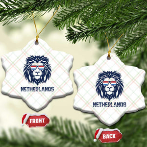 Cool Dutch Lion With Sunglasses Ceramic Ornament Netherlands Pride Gift TS12 Print Your Wear