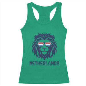 Cool Dutch Lion With Sunglasses Racerback Tank Top Netherlands Pride Gift TS12 Irish Green Print Your Wear