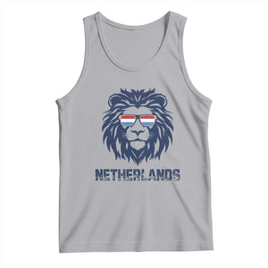 Cool Dutch Lion With Sunglasses Tank Top Netherlands Pride Gift TS12 Athletic Heather Print Your Wear