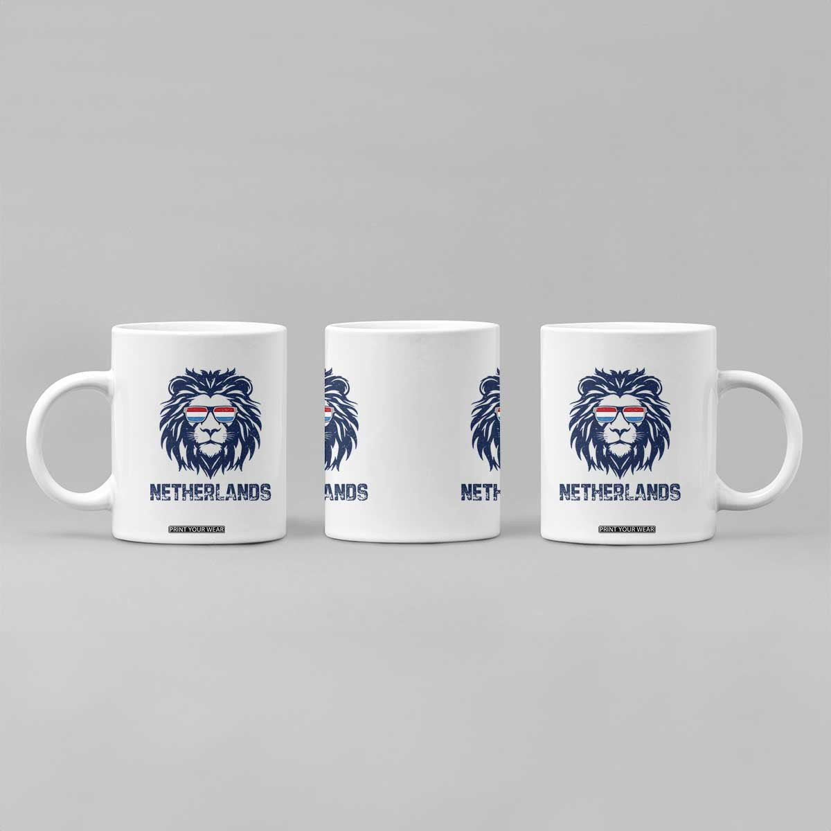 Cool Dutch Lion With Sunglasses Coffee Mug Netherlands Pride Gift TS12 Print Your Wear