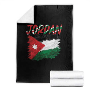 Vintage Jordan Pride Throw Blanket Proud Jordanian Roots Gift TS12 Black Print Your Wear
