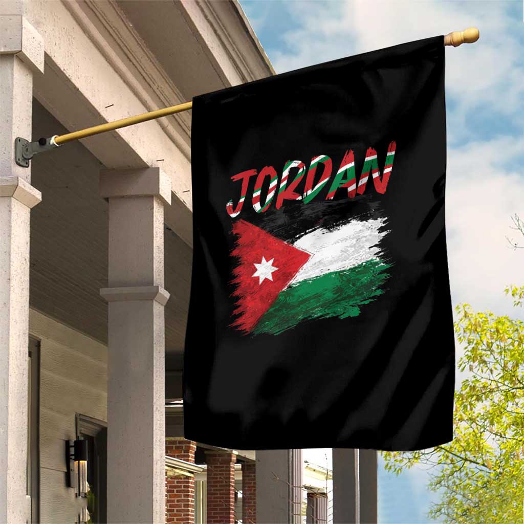 Vintage Jordan Pride Garden Flag Proud Jordanian Roots Gift TS12 Print Your Wear