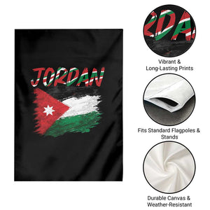 Vintage Jordan Pride Garden Flag Proud Jordanian Roots Gift TS12 Print Your Wear