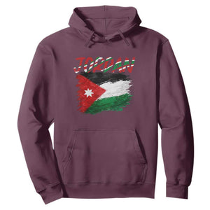 Vintage Jordan Pride Hoodie Proud Jordanian Roots Gift TS12 Maroon Print Your Wear