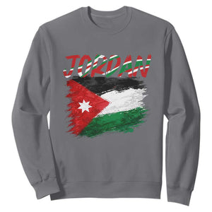 Vintage Jordan Pride Sweatshirt Proud Jordanian Roots Gift TS12 Charcoal Print Your Wear
