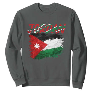 Vintage Jordan Pride Sweatshirt Proud Jordanian Roots Gift TS12 Dark Heather Print Your Wear