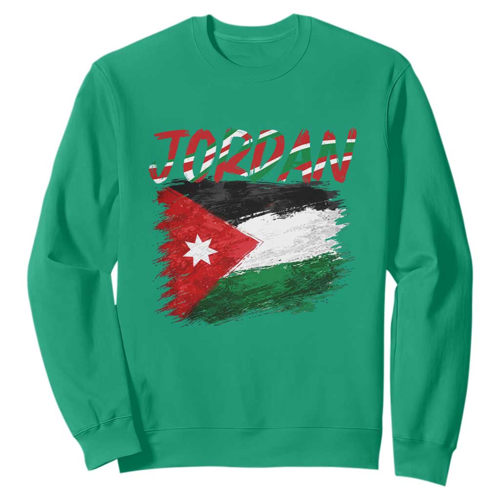 Vintage Jordan Pride Sweatshirt Proud Jordanian Roots Gift TS12 Irish Green Print Your Wear
