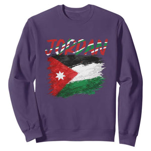 Vintage Jordan Pride Sweatshirt Proud Jordanian Roots Gift TS12 Purple Print Your Wear