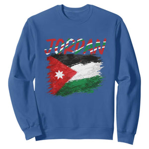 Vintage Jordan Pride Sweatshirt Proud Jordanian Roots Gift TS12 Royal Blue Print Your Wear
