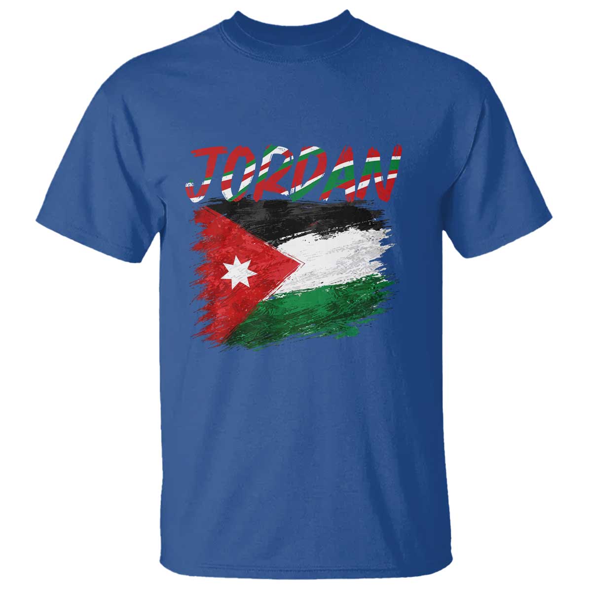 Vintage Jordan Pride T Shirt Proud Jordanian Roots Gift TS12 Royal Blue Print Your Wear
