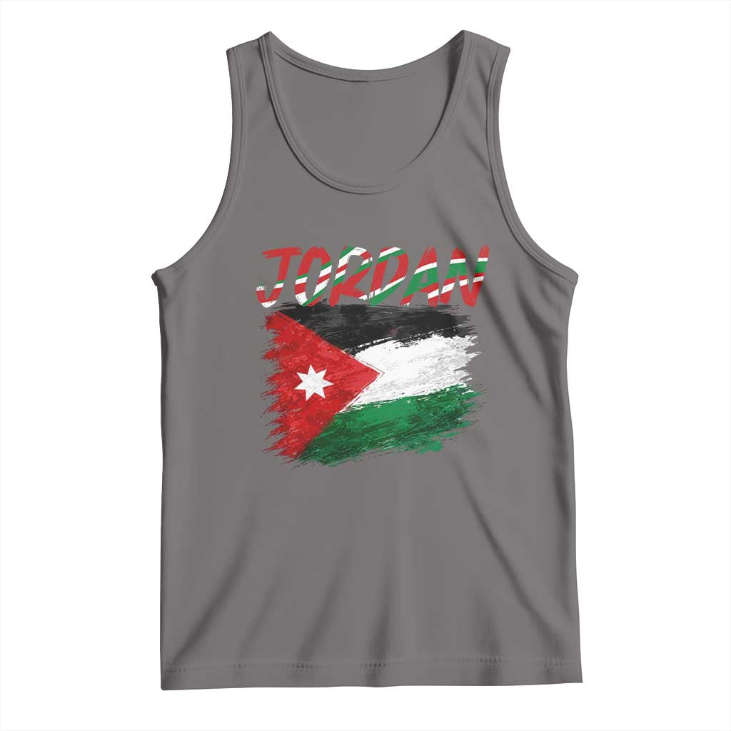 Vintage Jordan Pride Tank Top Proud Jordanian Roots Gift TS12 Deep Heather Print Your Wear