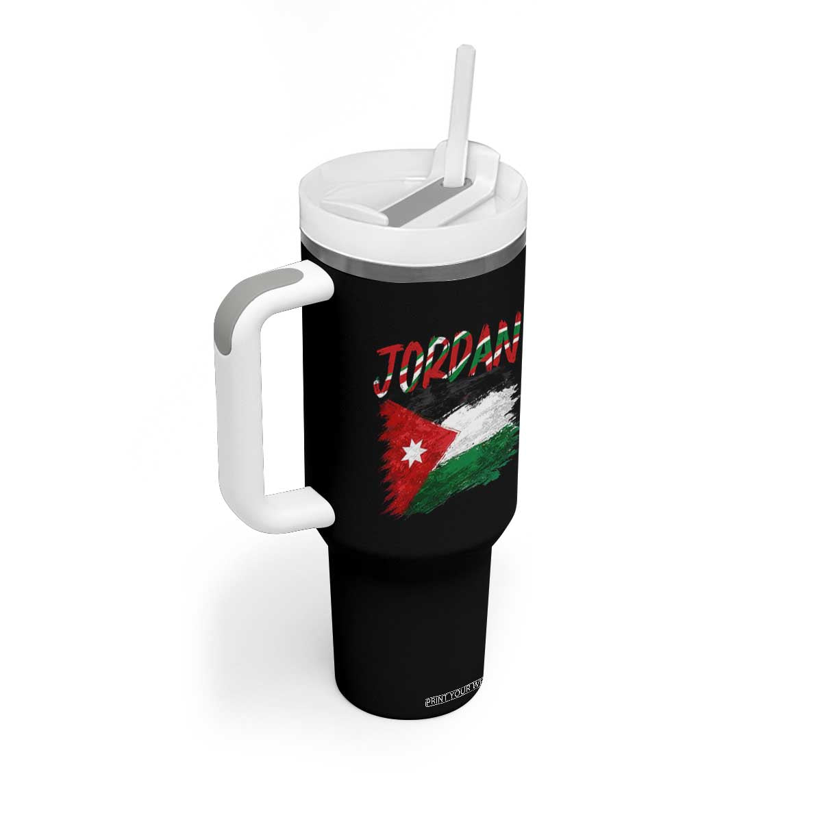 Vintage Jordan Pride Tumbler With Handle Proud Jordanian Roots Gift TS12 Print Your Wear
