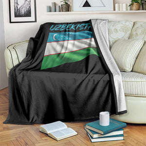 Vintage Uzbekistan Flag Throw Blanket Proud Uzbek Roots Gift TS12 Print Your Wear