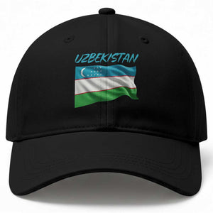 Vintage Uzbekistan Flag Baseball Cap Proud Uzbek Roots Gift TS12 Print Your Wear