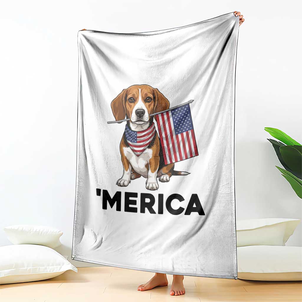 Patriotic Beagle Lover 4th Of July Dog Throw Blanket Merica Pride TS12 Print Your Wear