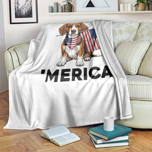 Patriotic Beagle Lover 4th Of July Dog Throw Blanket Merica Pride TS12 Print Your Wear