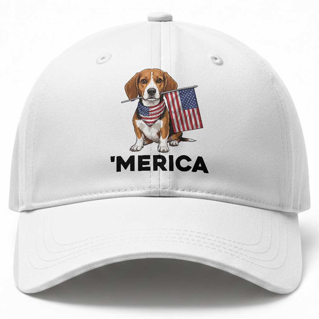 Patriotic Beagle Lover 4th Of July Dog Baseball Cap Merica Pride TS12 Print Your Wear