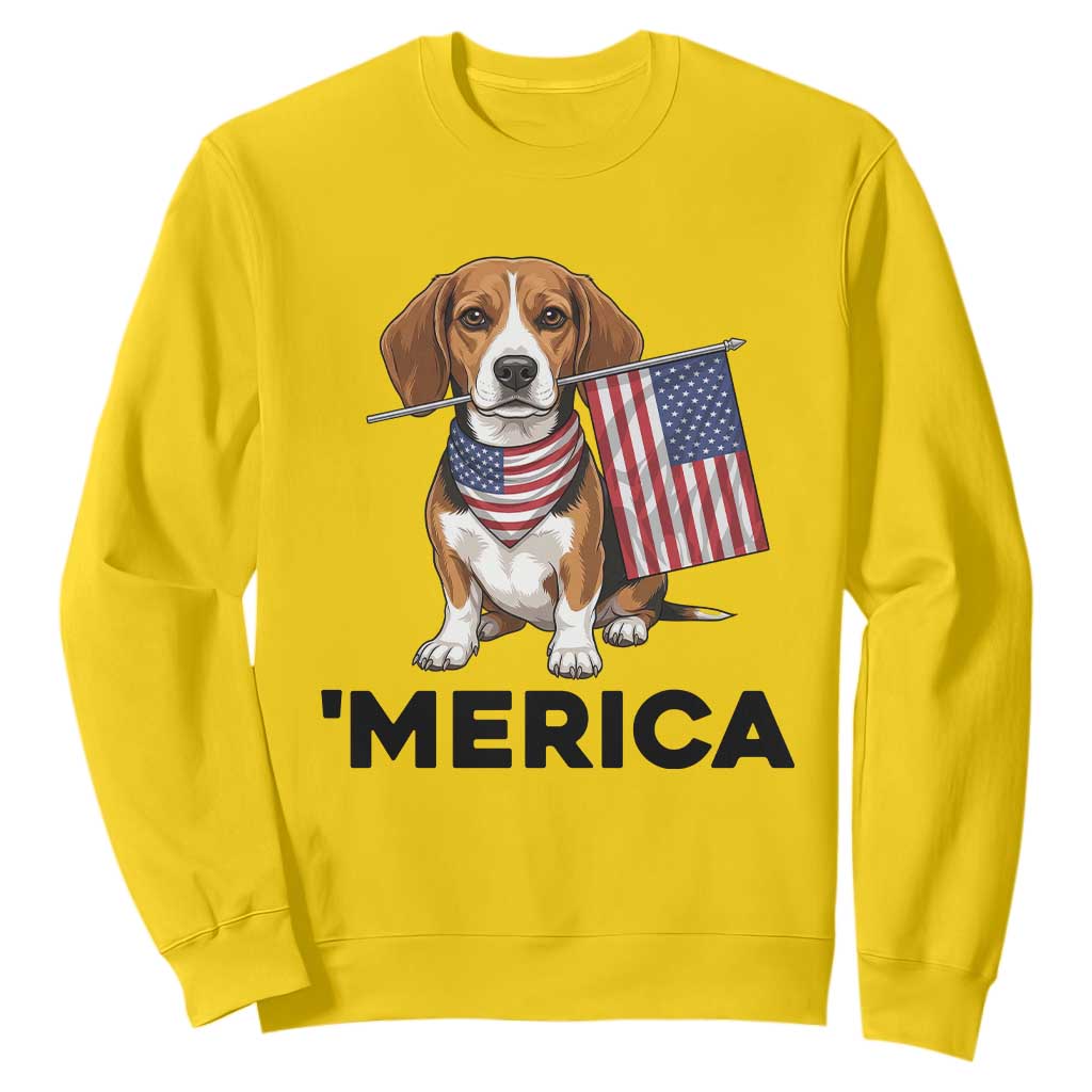 Patriotic Beagle Lover 4th Of July Dog Sweatshirt Merica Pride TS12 Daisy Print Your Wear