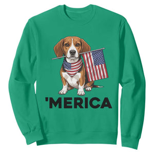 Patriotic Beagle Lover 4th Of July Dog Sweatshirt Merica Pride TS12 Irish Green Print Your Wear