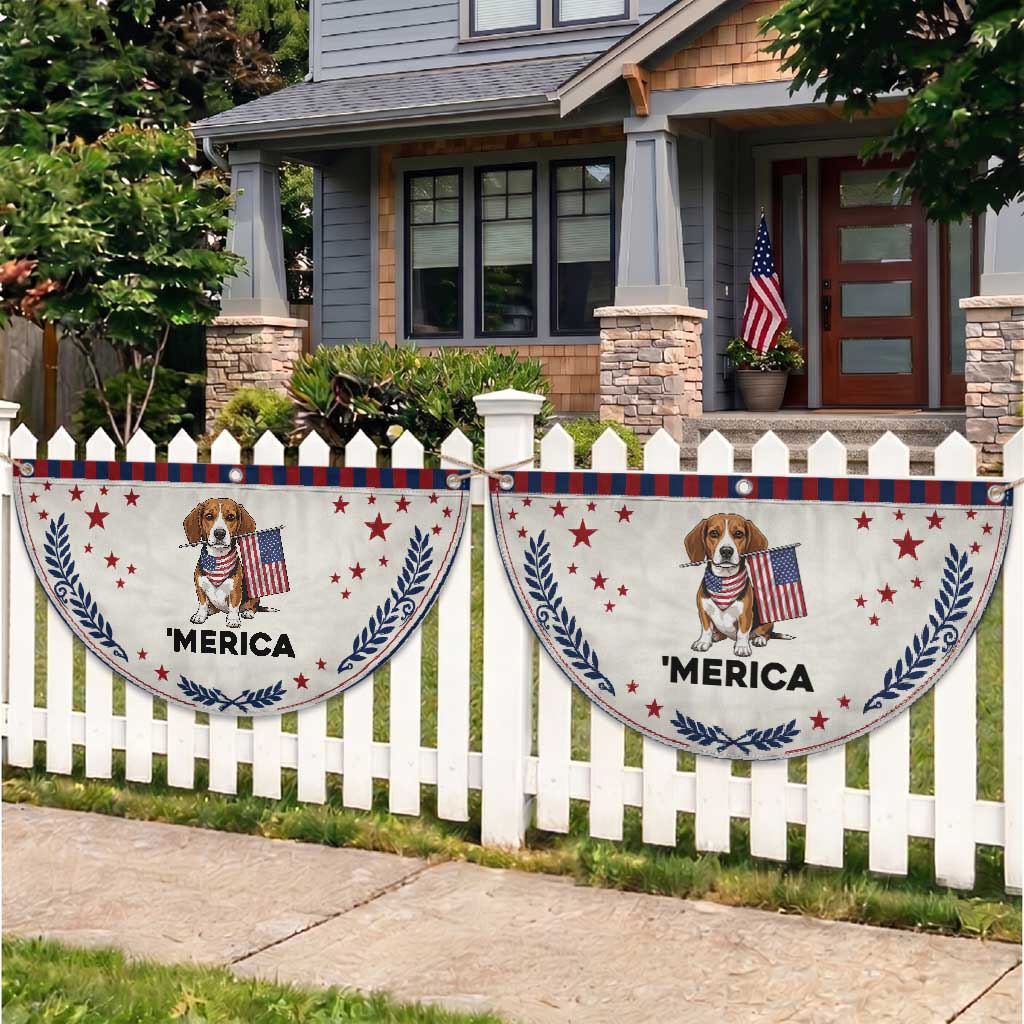 Beagle Lover 4th Of July Dog Patriotic Fan Flag Merica Pride TS12 2pcs pack Laurel Beige Print Your Wear