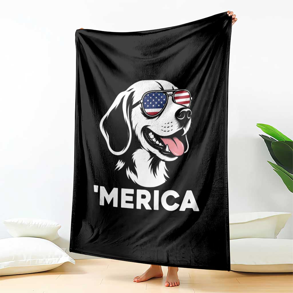 Funny Merica Beagle Lover 4th Of July Throw Blanket Patriotic Dog Gift TS12 Print Your Wear