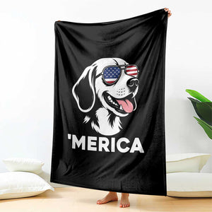 Funny Merica Beagle Lover 4th Of July Throw Blanket Patriotic Dog Gift TS12 Print Your Wear