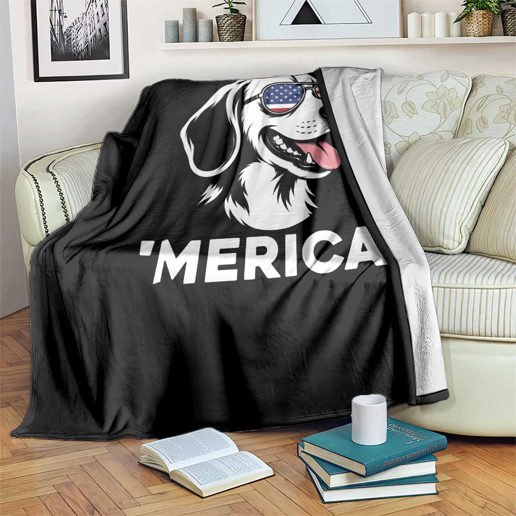 Funny Merica Beagle Lover 4th Of July Throw Blanket Patriotic Dog Gift TS12 Print Your Wear