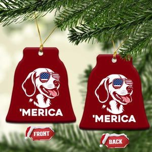 Funny Merica Beagle Lover 4th Of July Ceramic Ornament Patriotic Dog Gift TS12 Print Your Wear