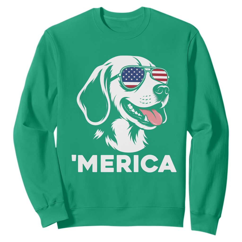 Funny Merica Beagle Lover 4th Of July Sweatshirt Patriotic Dog Gift TS12 Irish Green Print Your Wear