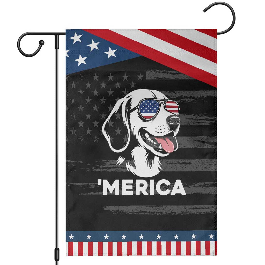 Funny Merica Beagle Lover 4th Of July Patriotic Garden Flag Dog Mom Dad Gift TS12 Distressed Black Blue Print Your Wear