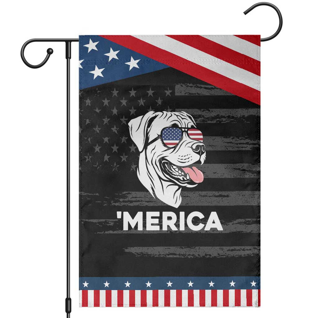 Boxer Lover 4th Of July Dog Patriotic Garden Flag American Flag Merica Pride TS12 Distressed Black Blue Print Your Wear