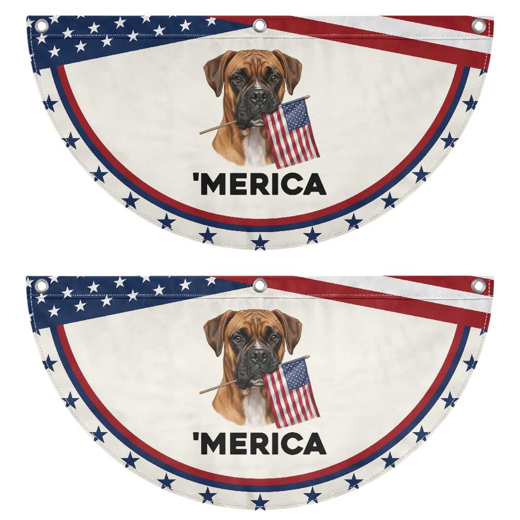 Merica Boxer Mom Dad Gift Patriotic Fan Flag Merica 4th Of July TS12 2pcs pack Classic Beige Print Your Wear