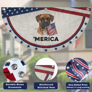 Merica Boxer Mom Dad Gift Patriotic Fan Flag Merica 4th Of July TS12 Print Your Wear