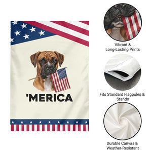 Merica Boxer Mom Dad Gift Patriotic Garden Flag Merica 4th Of July TS12 Print Your Wear